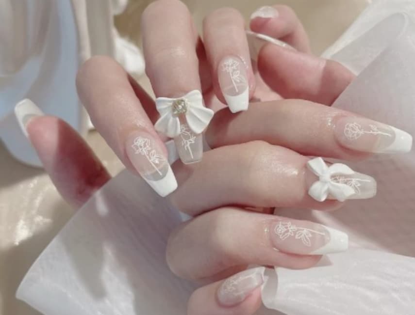 26 Mẫu nail màu trắng đẹp và đơn giản nhất  Phong cách