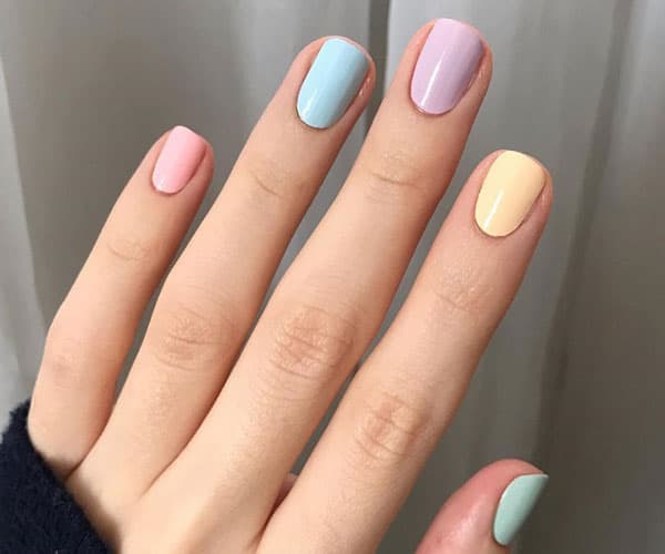 Những mẫu nail màu pastel nhẹ nhàng hút hồn