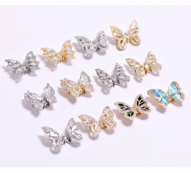 Charm bướm đính móng-phụ kiện charm nail | Shopee Việt Nam