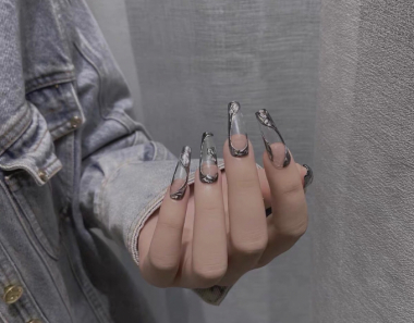 Gel metal kim loại vẽ nổi 3D trang trí nail 2 màu nhật bản cao cấp 1125