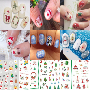 Christmas Nail art Stickers: Những chiếc sticker móng tay bắt mắt sẽ giúp cho bàn tay của bạn thêm phần đáng yêu và quyến rũ trong mùa lễ hội Noel sắp tới. Với nhiều mẫu mã đa dạng và giá cả phải chăng, bạn sẽ không còn phải lo lắng về việc tạo hình móng đẹp nữa.