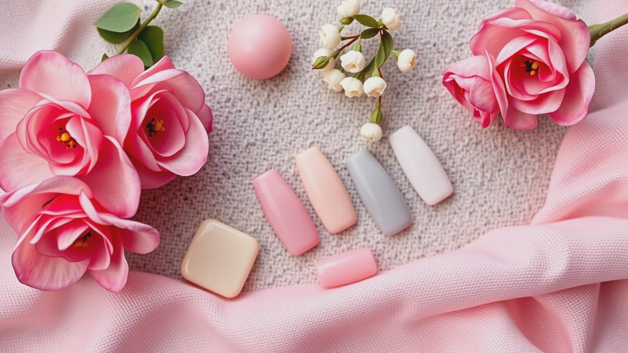 Hồng pastel vẽ hoa nhỏ và hồng phối nhũ Hồng pastel vẽ hoa nhỏ và hồng phối nhũ
